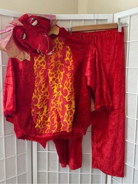 Youth Children's Red Dragon Halloween Costume Large